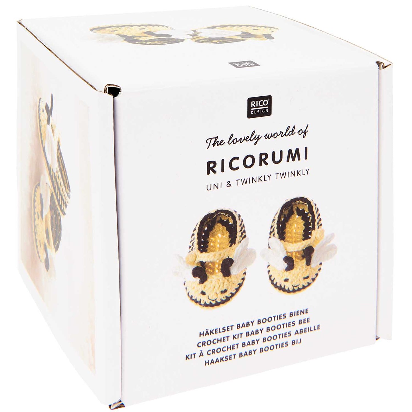Ricorumi Crochet Booties Bee Kit