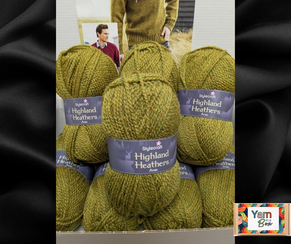 Highland Heather Man's knitted Jumper