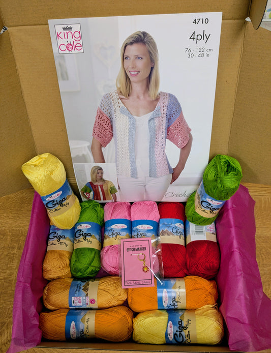 Cotton Crochet Box 4 Ply Giga
