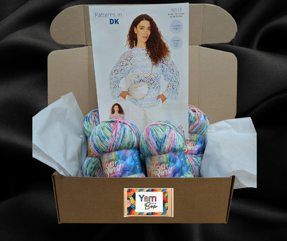 Colour Burst Crochet Top