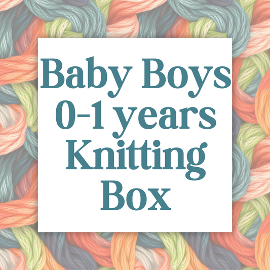 Baby Boys 0-1 Years Knitting Subscription Box