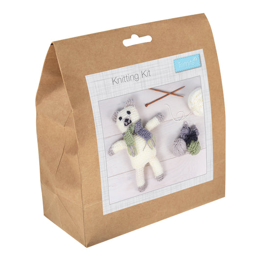 Beginner Knitting Kit Polar Bear