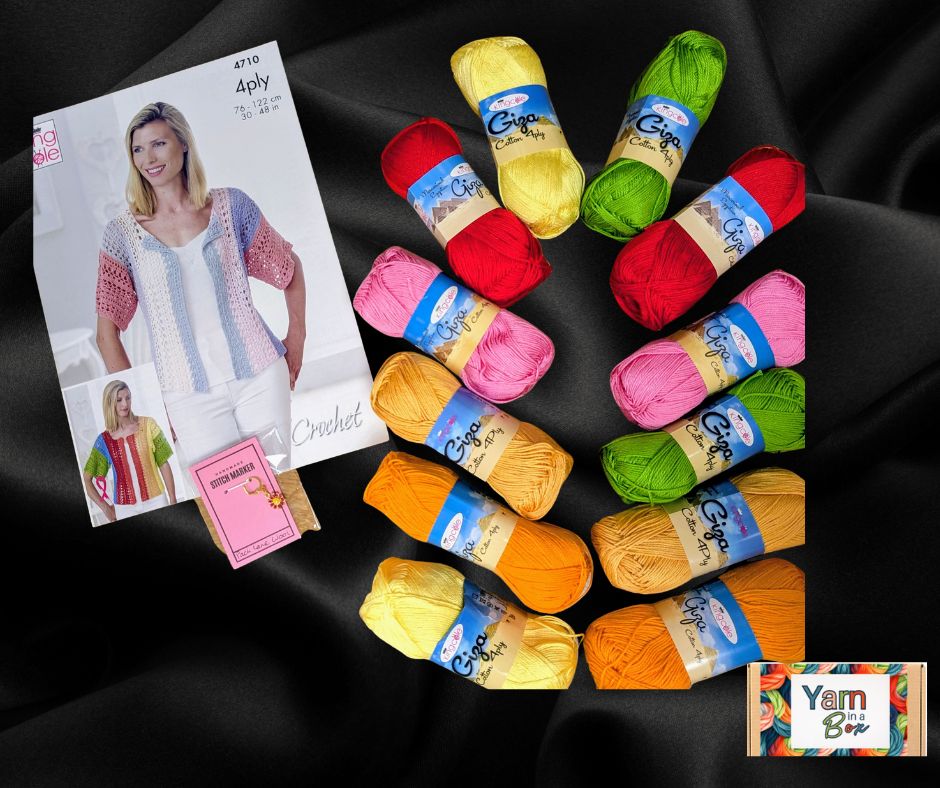 Cotton Crochet Box 4 Ply Giga