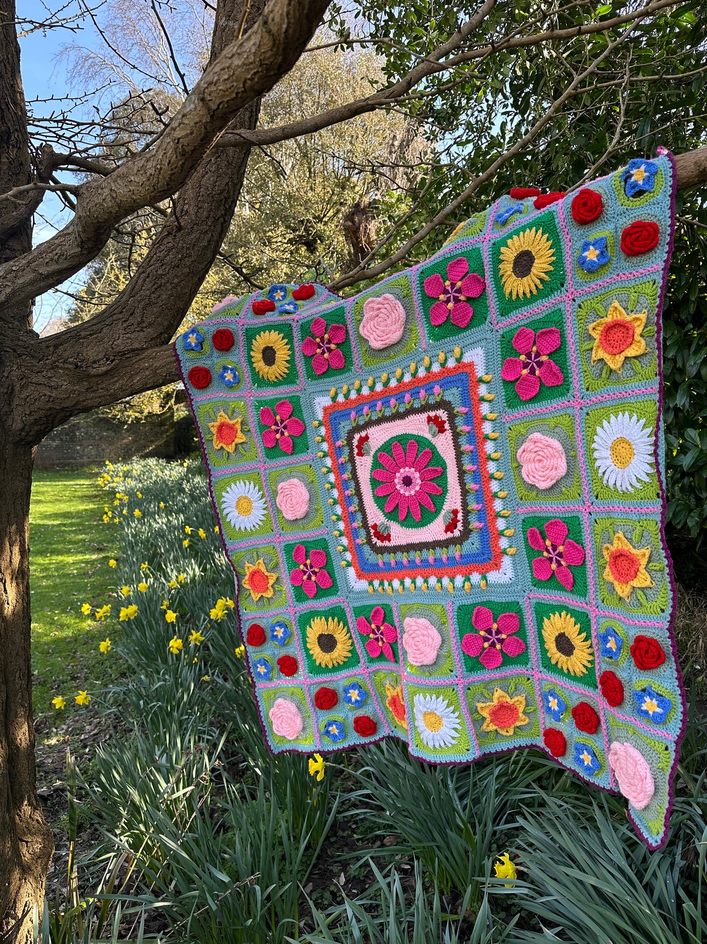 Say It With Flowers Crochet Along 2026 Using King Cole Cottonsoft DK