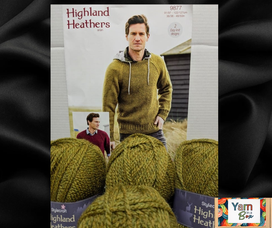 Highland Heather Man's knitted Jumper