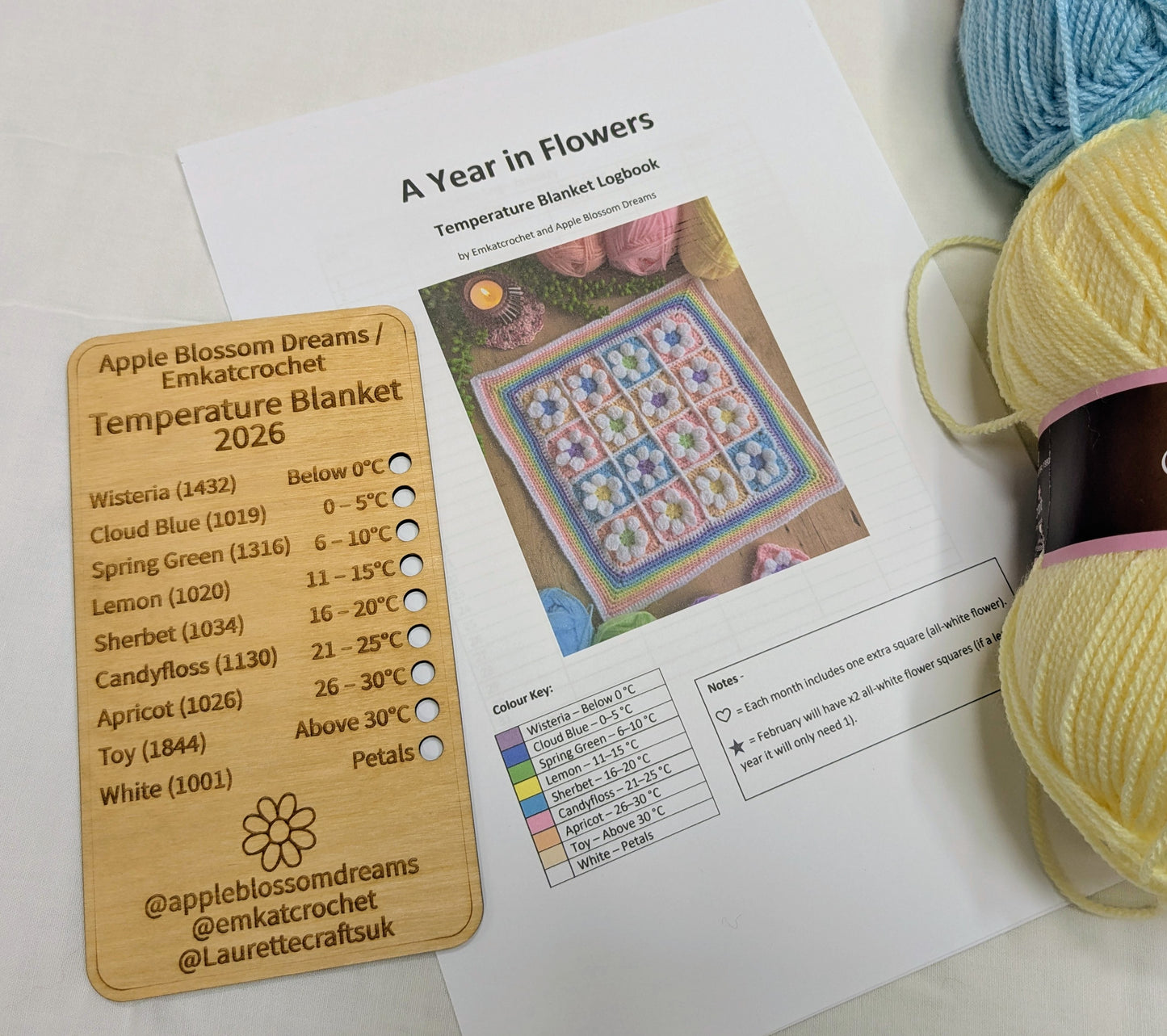 Crochet Temperature Blanket Starting 2026